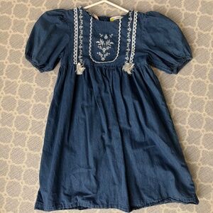 Mini Boden Denim Dress Sz 11-12Y